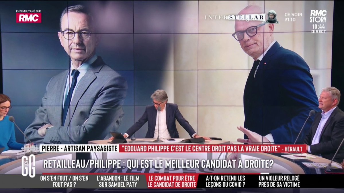 🤔 Qui est le meilleur candidat à droite : Edouard Philippe ou Bruno Retailleau ? 📞 Pierre, paysagiste, au 3216 : "Aucun des 2 ! Philippe, c'est le centre, c'est la république des copains. Et Retailleau, c'est l'ancien monde et un manque de charisme." #GGRMC