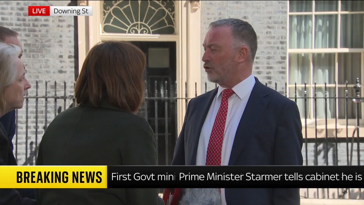 BREAKING: Emerging from the crucial cabinet meeting in Downing Street this morning, top Starmer ally Steve Reed tells political editor Beth Rigby: "The prime minister has my full support." Politics latest: 📺 Sky 501 and YouTube