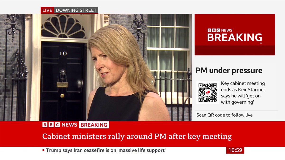 "Around that table there was not one dissenting voice," Baroness Jenny Chapman tells the BBC after cabinet meeting in Downing Street Follow latest developments: