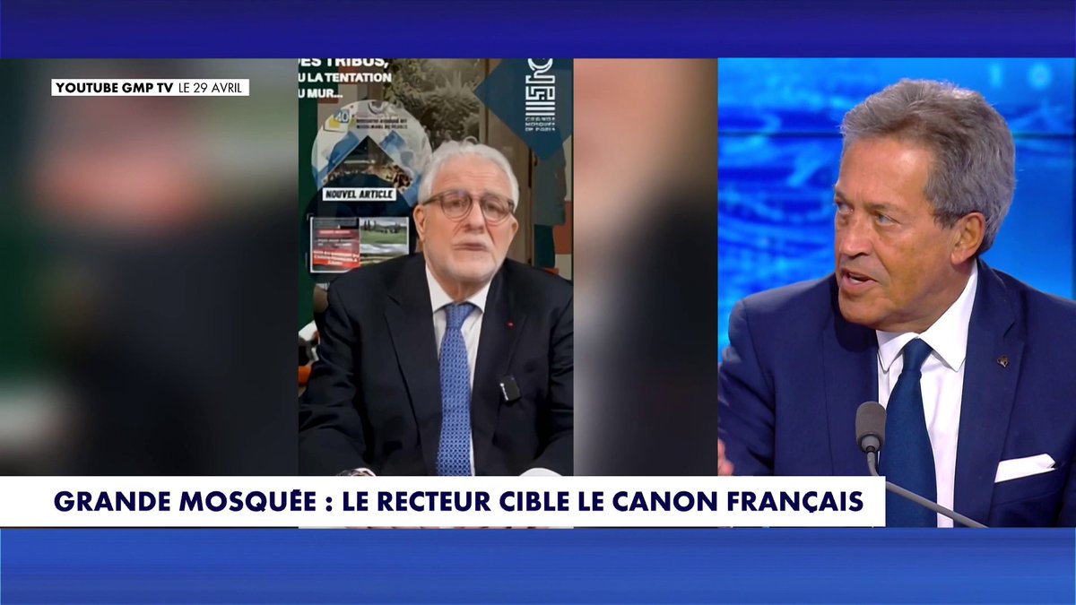 Dans une vidéo, le recteur de la Grande Mosquée de Paris accuse le Canon français d’exclure symboliquement une partie de la population en servant du porc, de quoi faire réagir Georges Fenech : «Mais de quoi je me mêle ? C'est absolument scandaleux !», dans #100Frontieres