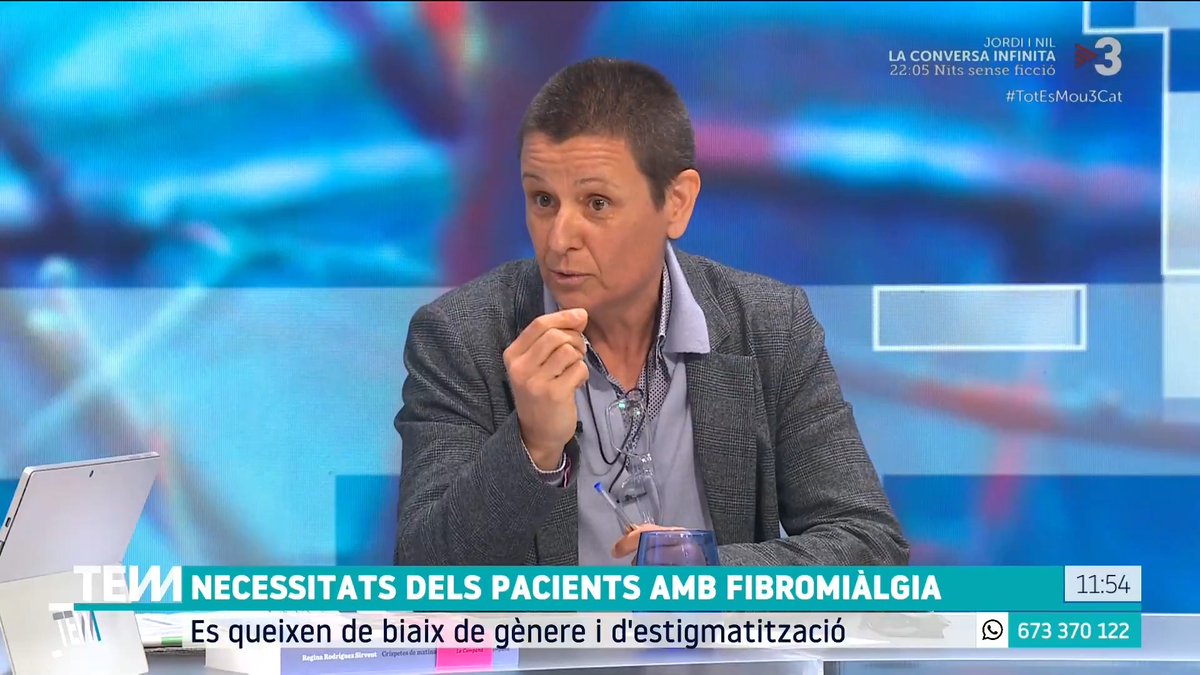 🔴 “Són malalties amb més de 70 símptomes, molt complexes, incapacitants i limitants” La doctora Mayte Serrat, de la Fundació 12 de Maig, explica en el Dia Mundial de la Fibromiàlgia i la Fatiga Crònica la realitat d’unes malalties sovint invisibilitzades i l’impacte que tenen en el dia a dia de les persones que les pateixen #TotEsMou3Cat ▶