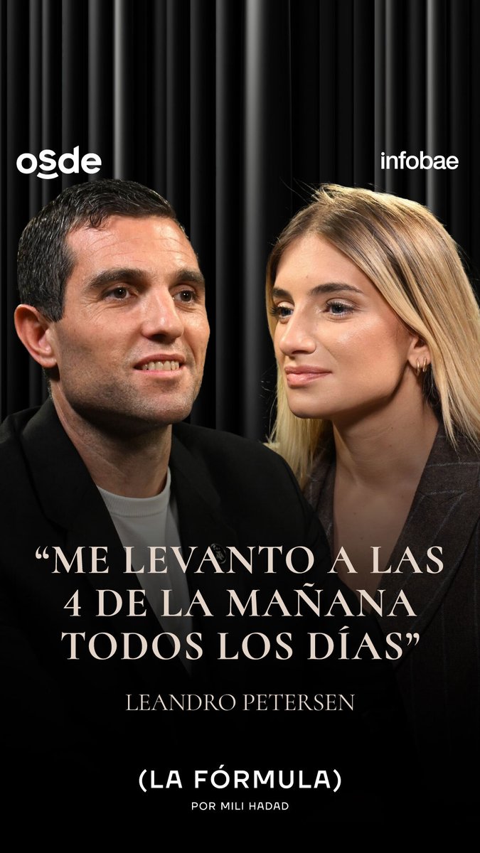 Leandro Petersen: "Me levanto a las 4 de la mañana todos los días". Mirá la nota completa de Milagros Hadad acá