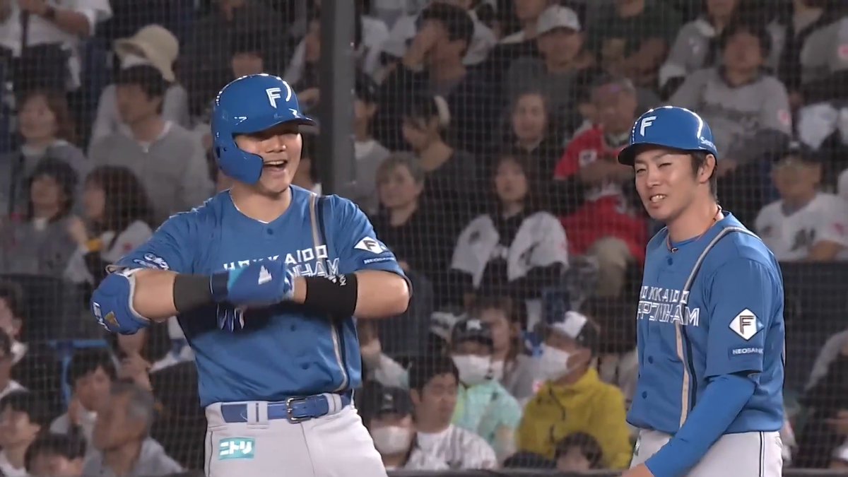 一進一退の攻防！💪 終盤にきての勝負強さが際立つ！✨ 北海道日本ハム 清宮幸太郎 選手のタイムリーヒットで勝ち越しに成功！🔥🔥 👇スマホ・テレビで試合観戦！