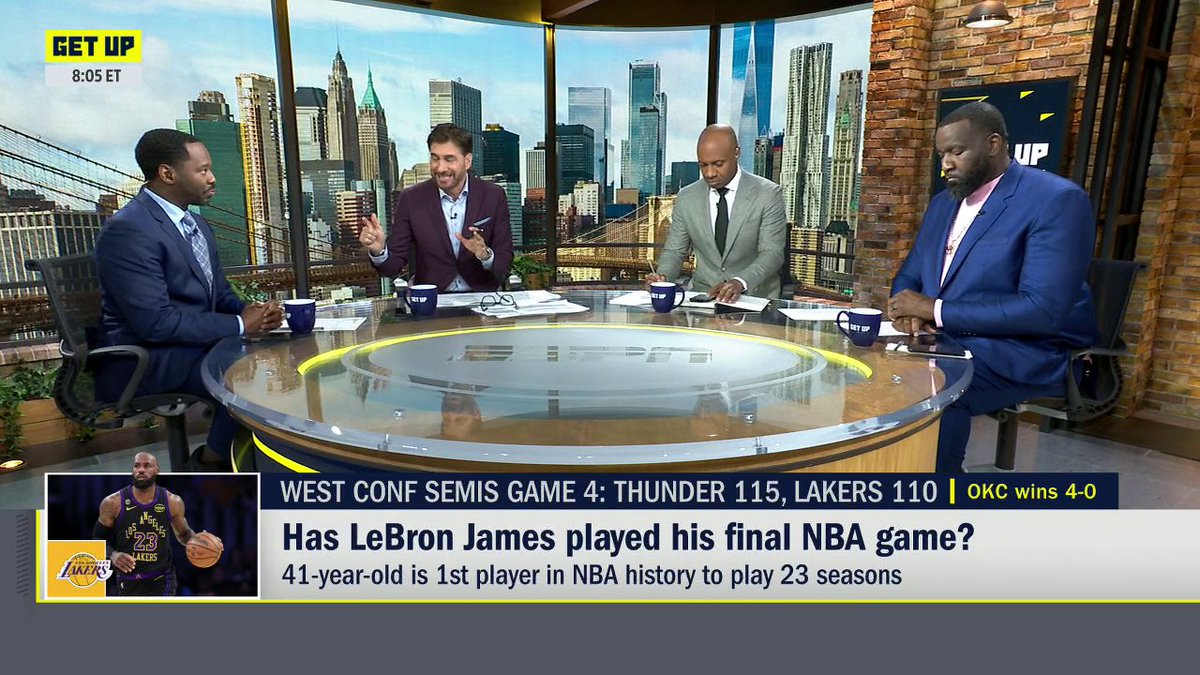 "I think the best place for [LeBron] is to remain a Laker. ... He's going to have to be the third option no matter where he goes if he wants to win a championship." —Vincent Goodwill "Will it be the last game for him in a Lakers uniform? It better not be, and he can be a second option to Luka." —Kendrick Perkins The crew weighs in on LeBron's future with the Lakers 👀
