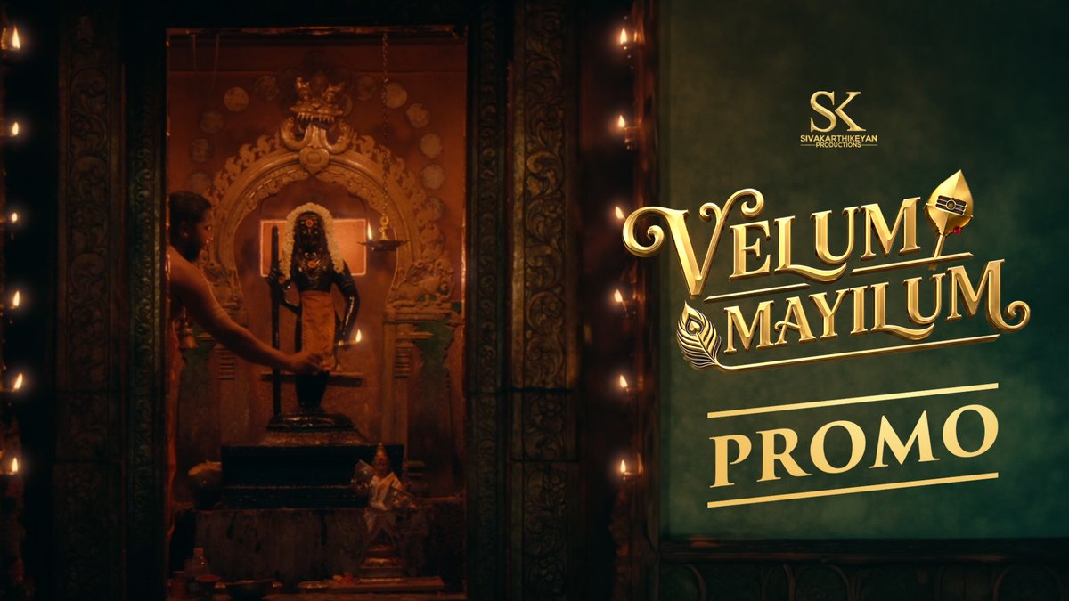 Our first indie #VelumMayilum #வேலும்மயிலும் 🦚🙏 Lyrics by our dear Sivakarthikeyan ✍🏻 Composed &amp; sung by Nivas K Prasanna 🎶 Conceived &amp; directed by Sivakumar Murugesan 🎬 From tomorrow, 5 PM 🕔 Stay tuned to