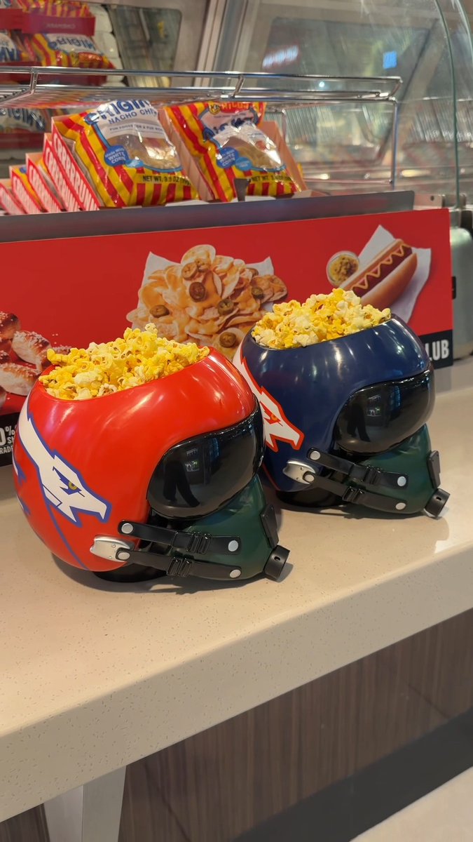 Because seeing Top Gun and Top Gun: Maverick in theatres tomorrow just wouldn't be the same without a popcorn helmet, right? 🍿 *Get yours while supplies last*