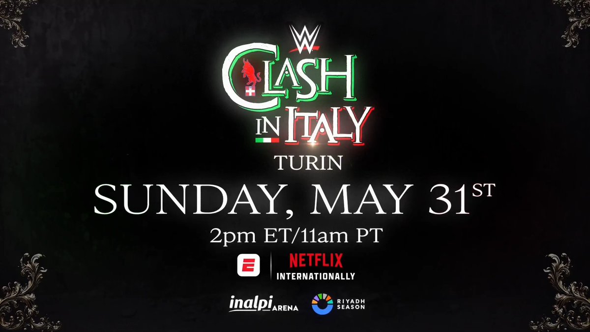 Clash in Italy è sempre più vicino! 🇮🇹 Siete pronti? 🎟️ Assicuratevi un posto per lo show 👉