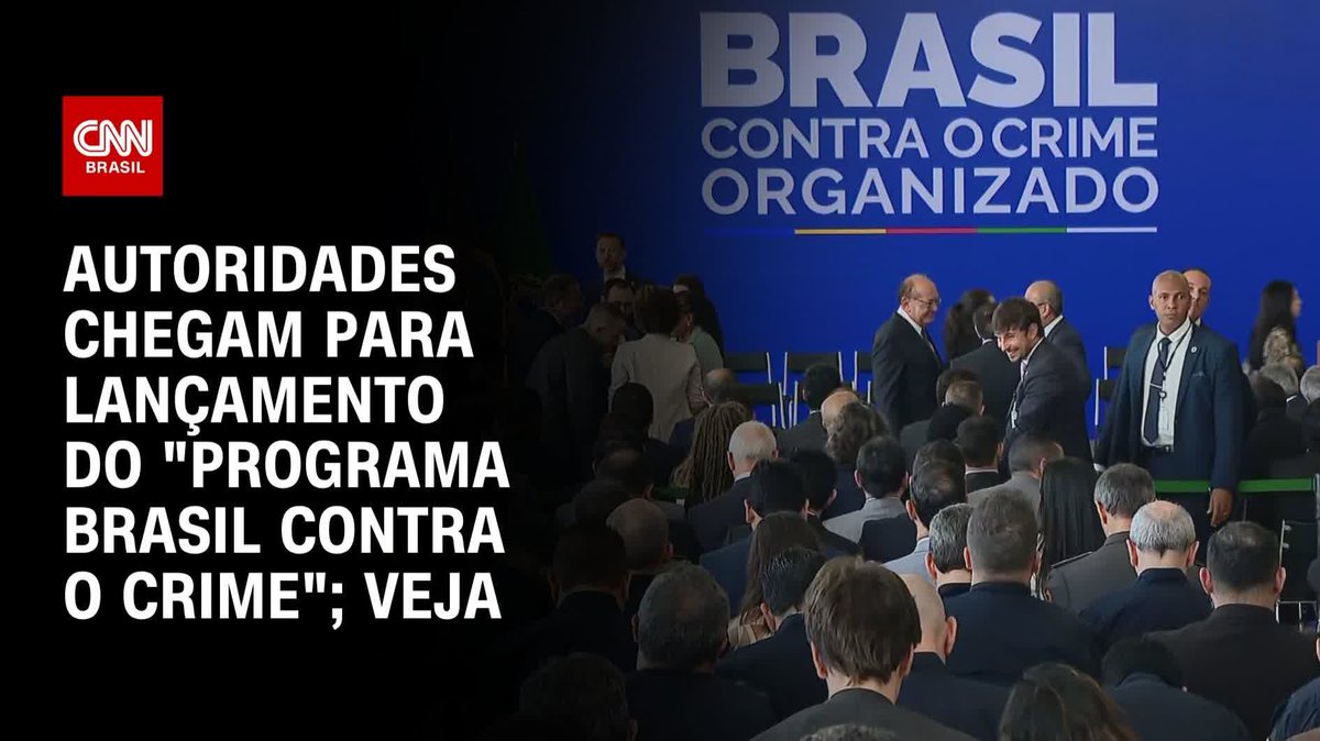 Lula lança o “Programa Brasil Contra o Crime”; assista #LiveCNNBrasil