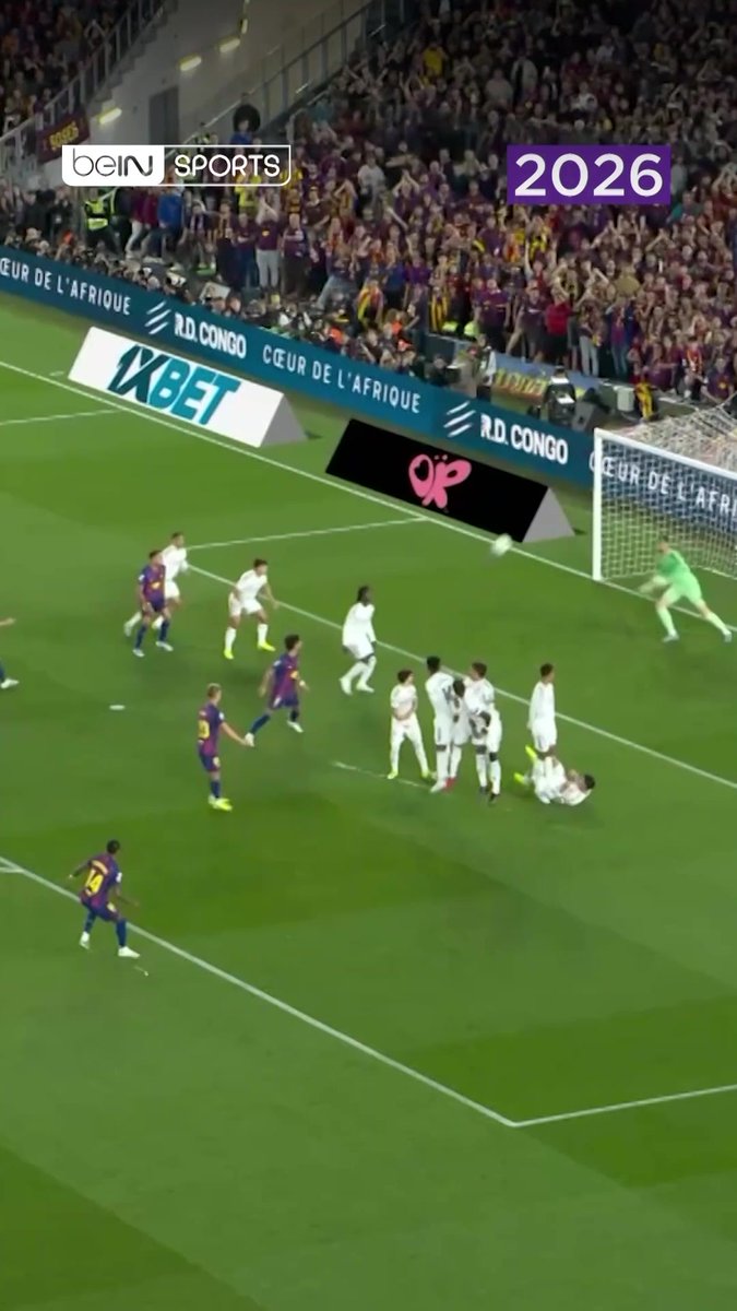 🎯🔥 ليونيل ميسي كان آخر من سجّل لبرشلونة في الكلاسيكو من ركلة حرّة عام 2012… حتى أعاد ماركوس راشفورد المشهد في 2026 🤯⚽️ #الدوري_الإسباني #الكلاسيكو #برشلونة #ريال_مدريد