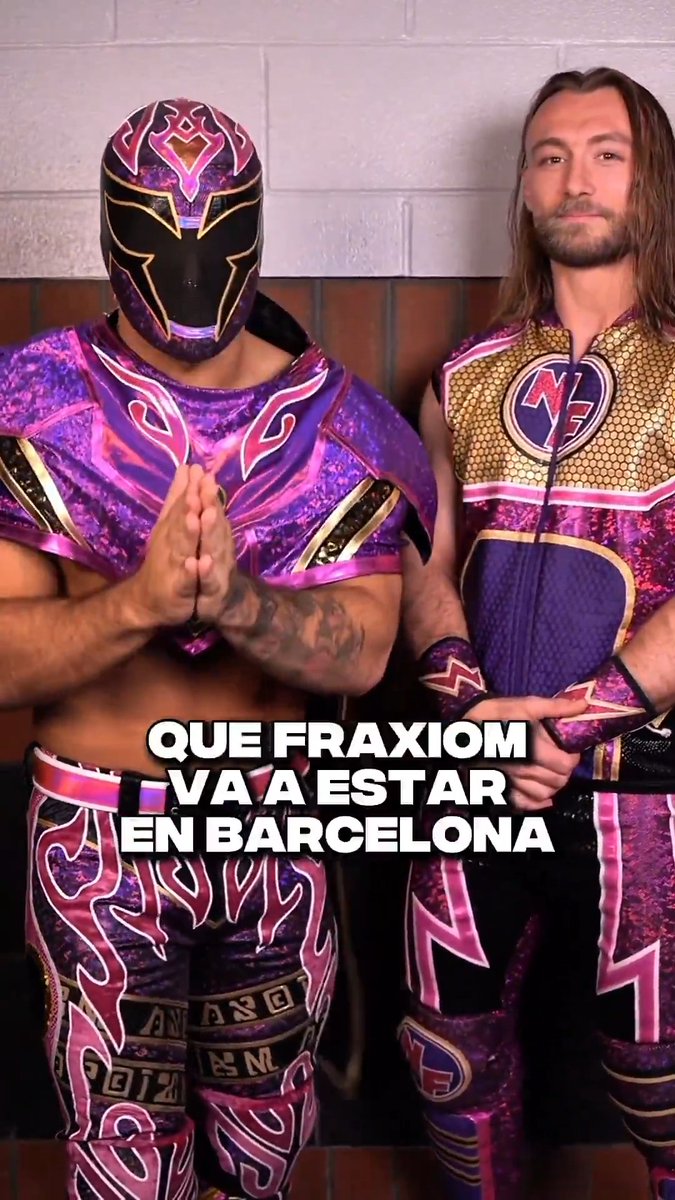 ¡¡Barcelona!! 🗣️ SÍ 🔥🔥 El próximo 29 de mayo, ¡Fraxiom estará en el Palau Olimpic de Badalona! 👊 #SmackDown ¿Nos vemos allí? 🎟️➡️ Axiom Nathan Frazer