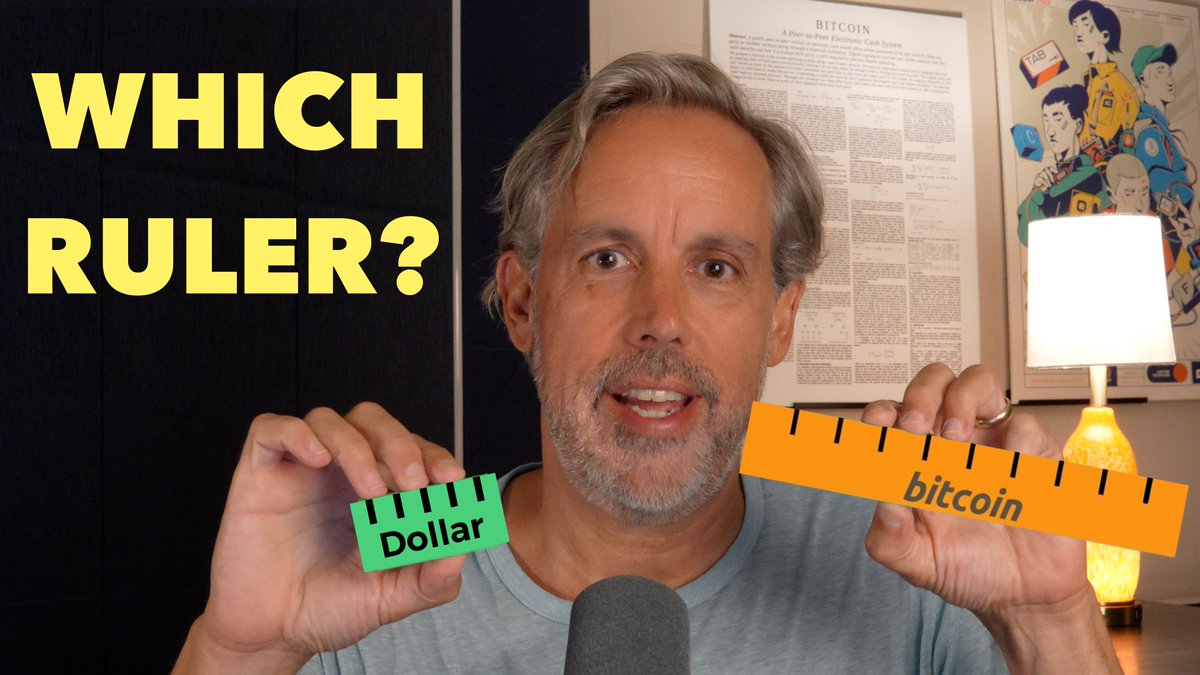 ARE YOU REALLY MORE WEALTHY? If your 401k was worth $435k on 1/1/2020, it would have grown to over $1M by now... in dollar terms. But in bitcoin terms, your wealth fell from 60 bitcoin to just 11 bitcoin. Which ruler are you using to measure your wealth?...