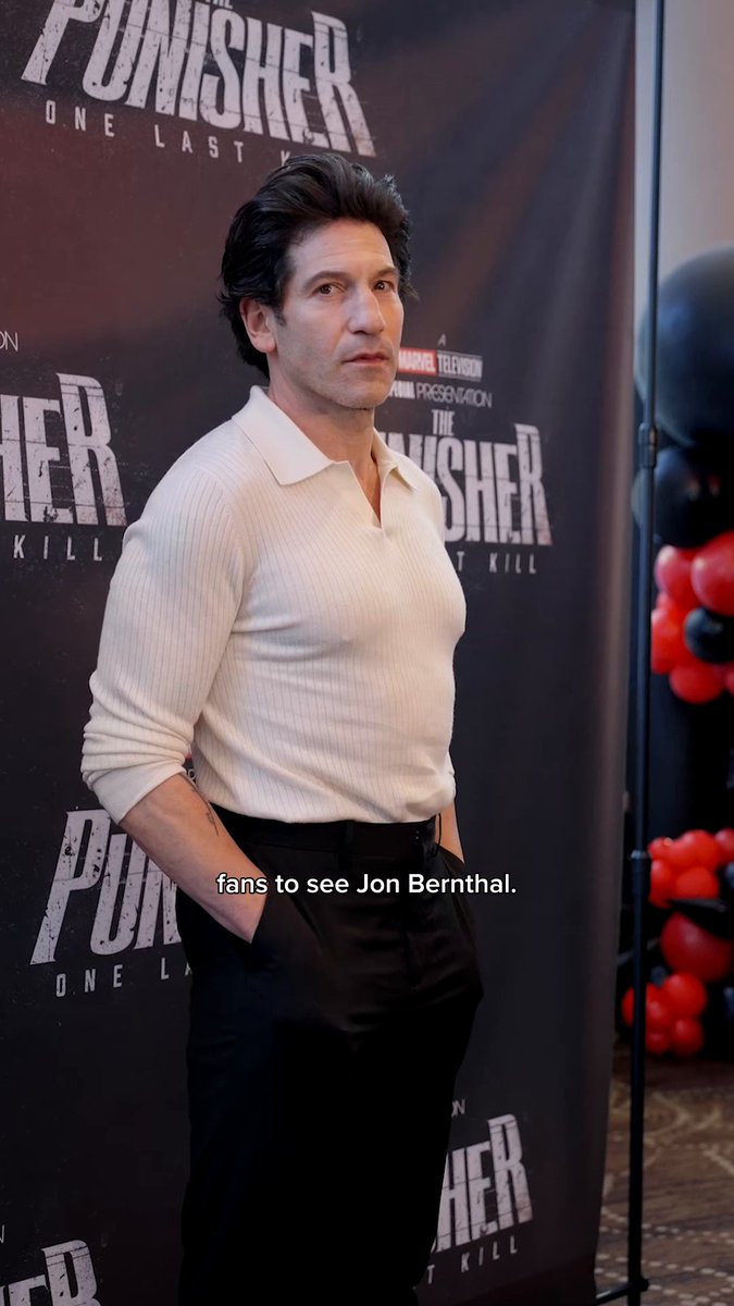 The cast and filmmakers of The Punisher: One Last Kill screened the new Marvel Television special for fans, friends, and family last night in NYC. Jon Bernthal returns as Frank Castle, AKA The Punisher, TONIGHT, streaming only on Disney+.