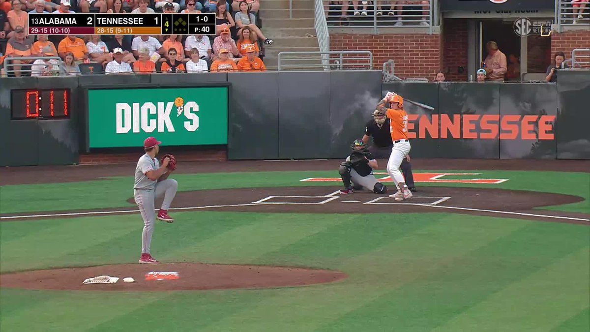 There is currently just ONE hitter in college baseball with an overall whiff rate under 15% and a hard-hit rate north of 60%. That would be Tennessee FRESHMAN Trent Grindlinger. He's draft-eligible in 2027. Potential Top 10 pick.