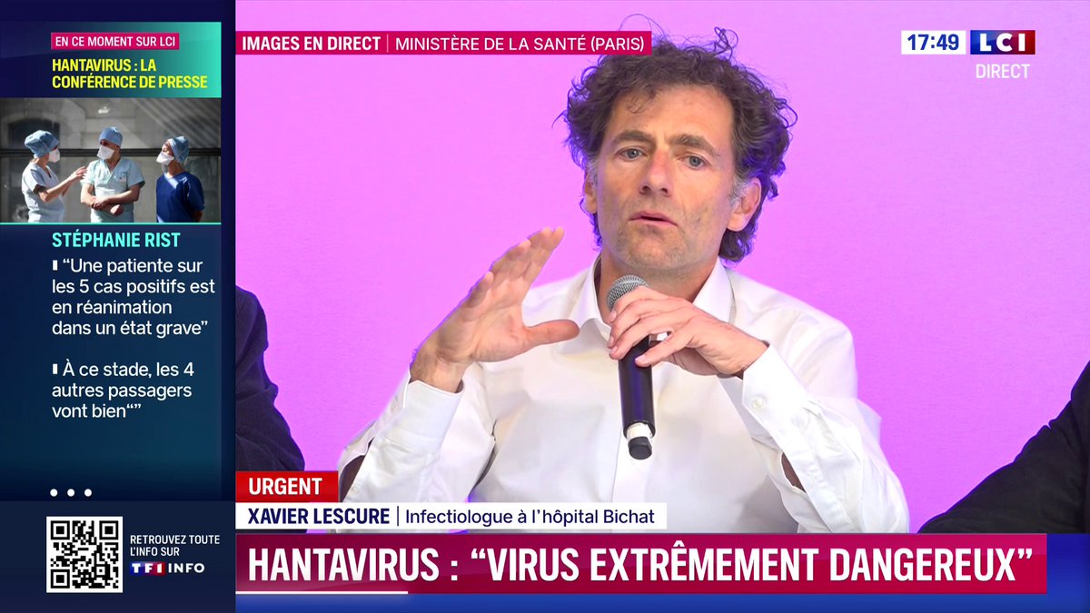 🔴 Hantavirus : l'État est-il prêt ? 🗣️ "Il n'est pas impossible que l'on soit en face d'un variant qui ait muté." alerte Xavier Lescure, infectiologue.