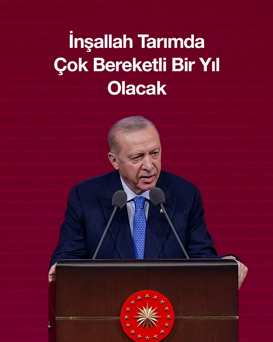 Hububat gibi stratejik ürünler başta olmak üzere birçok üründe inşallah bu yıl çok bereketli bir yıl olacak.