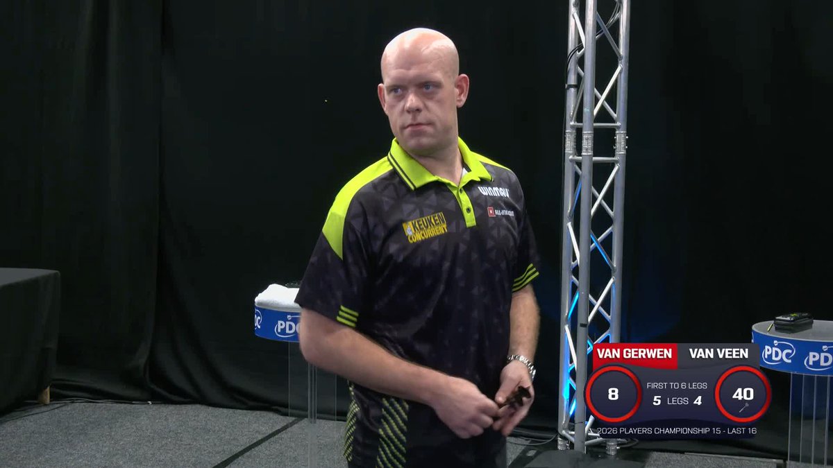 VAN GERWEN DOWNS VAN VEEN! Michael van Gerwen gets the better of fellow Premier League Dutchman Gian van Veen, averaging almost 102 to win 6-4! 📺 #PC15
