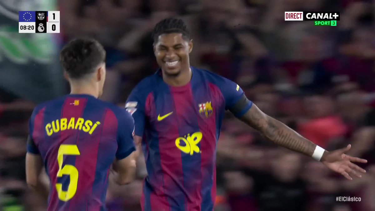 Avec 14 buts et 14 passes décisives en 44 matchs TCC avec le Barça, comment jugez-vous la saison de Marcus Rashford ? 👀🔥