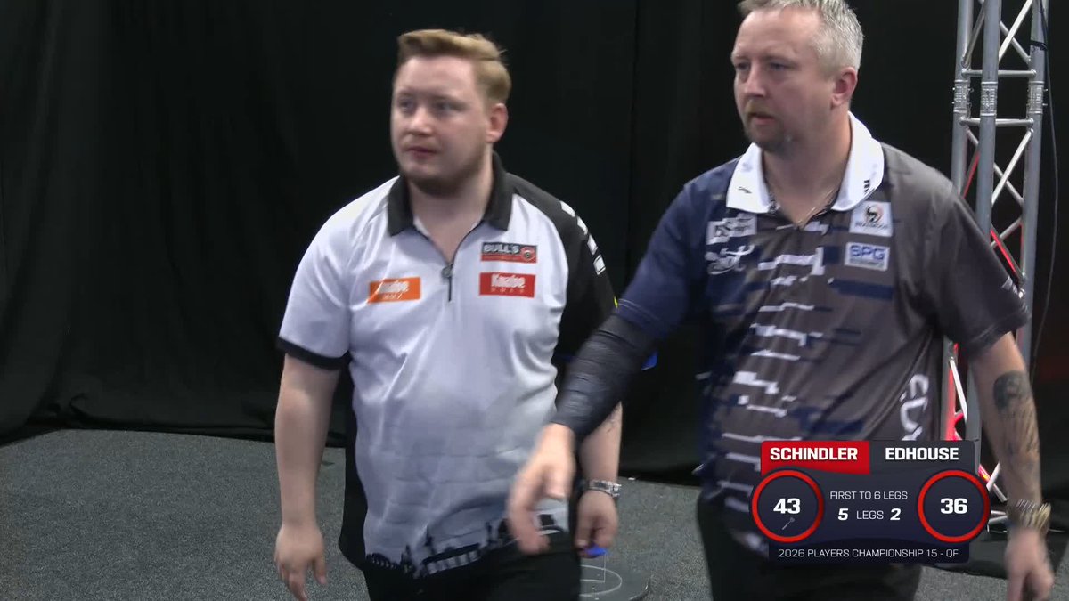 SCHINDLER INTO THE SEMIS! Martin Schindler is through to the #PC15 semi-finals, as The Wall beats Ritchie Edhouse 6-2! 📺 #PC15