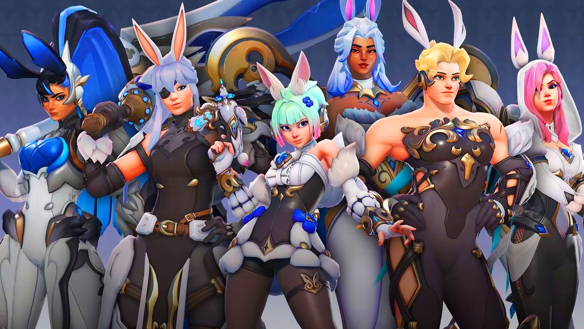 Overwatch White Rabbit New Skins Vendetta, Domina, Mercy, Juno, Brigitte, and Zarya released 🐰 All-new #Overwatch White Rabbit skins for Vendetta, Domina, Mercy, Juno, Brigitte, and Zarya ✨