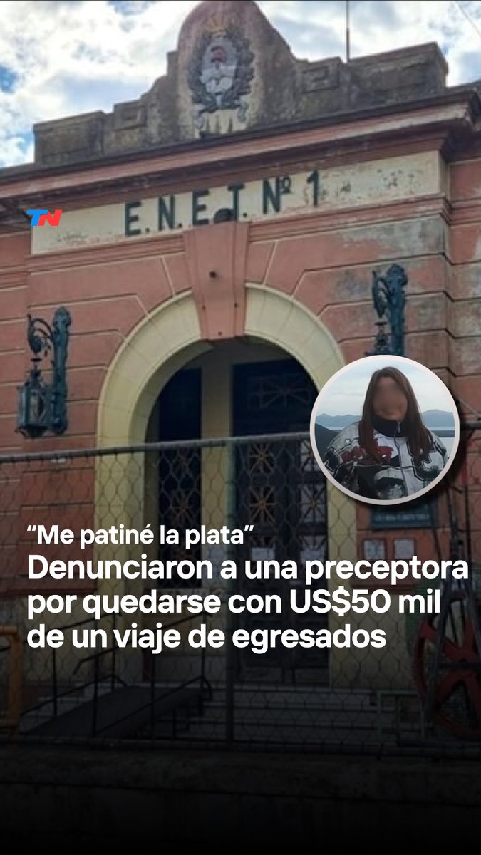 "ME PATINÉ LA PLATA" I Denunciaron a una preceptora de la Escuela Técnica N°1 de Bragado por quedarse con US$50 mil de un viaje de egresados.