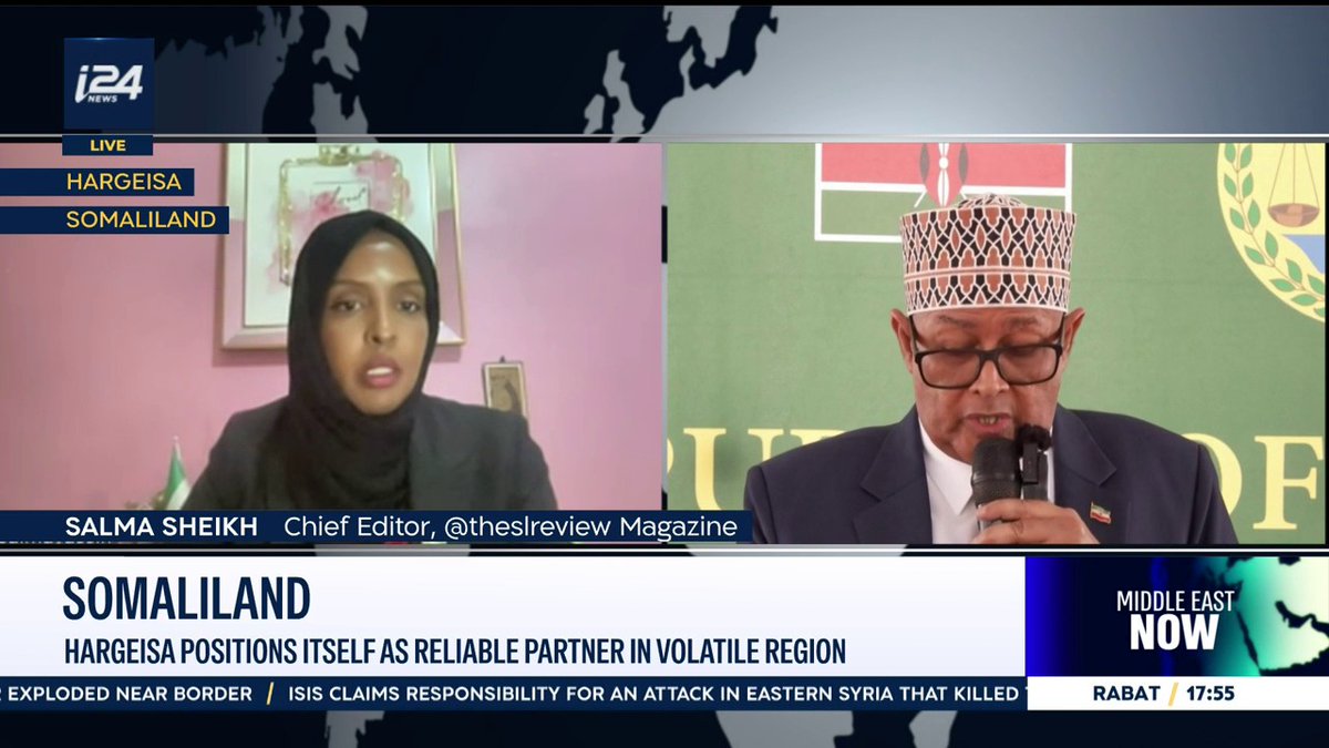 'Somaliland is open to collaborate with the world in all forms and in all areas and in any way that we can ensure peace and security is preserved in this region' Salma Sheikh tells Nicole Zedeck on #MiddleEastNow 👇For more updates, visit our website👇