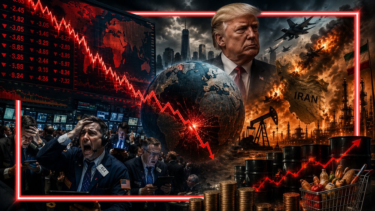 📉ECONOMIC CRISIS ALERT: Markets Tumble As Inflation Surges Due To Trump's Iran War Gamble! "Do You Get This Is Economic Warfare? Do You Get That America & The West Are The Main Target Of This Iran War By The Globalists?" BlackRock & The Globalists Are Positioning Us For Civil Unrest, Uprisings, & Revolution To Set Up Their New Global Power Structure! "The World Economy Is Shot Full Of Holes! It Was Already On The Verge, And Now We've Let Israel Through Trump Push It Over The Edge!" 🔴WATCH/SHARE ALEX JONES LIVE NOW: