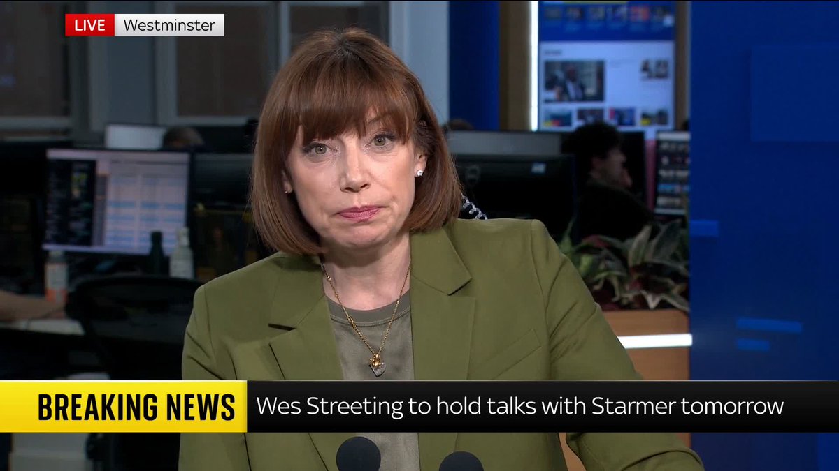 'It is not clear whether he will call on Starmer to set out a timetable for his departure.' Wes Streeting will hold talks with the prime minister tomorrow, Sky News understands. Beth Rigby has the latest from Westminster