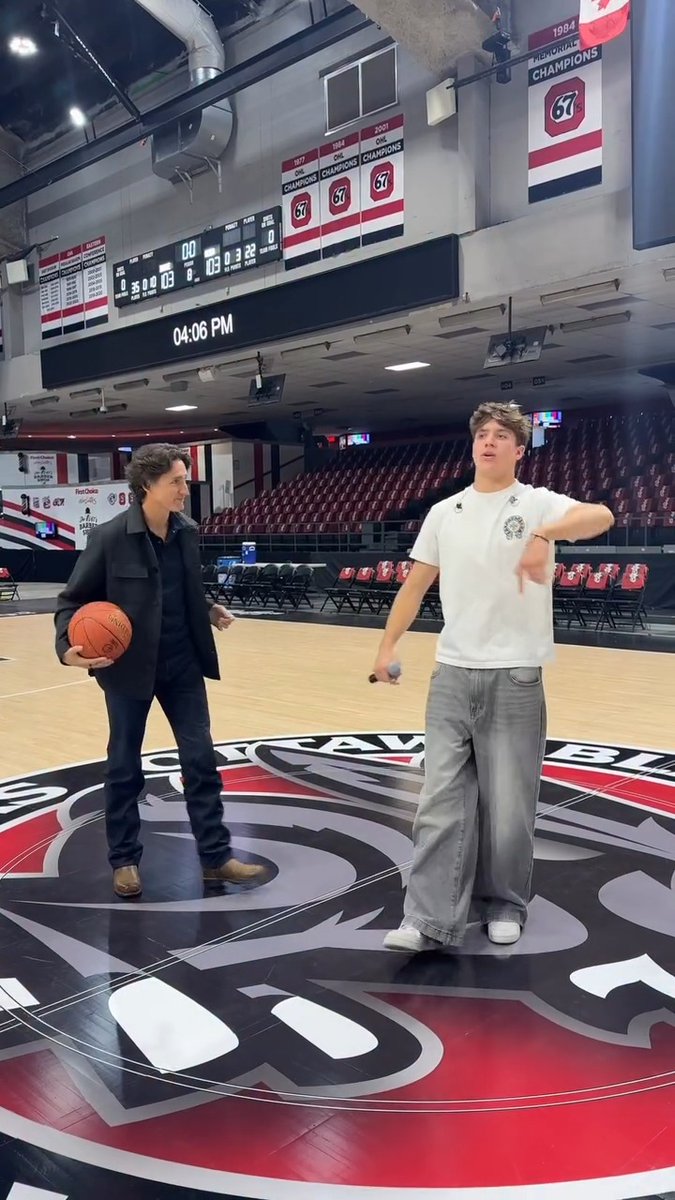 Former Canadian Prime Minister Justin Trudeau proudly stepped up for his son Xavier, helping him promote his halftime show at an upcoming Ottawa Blackjacks game 🏀✨ Justin couldn't be more proud of the the budding R&B singer, 18, who will perform some of his own music at the game. 📽️ : #XavTrudeau #JustinTrudeau #Canada
