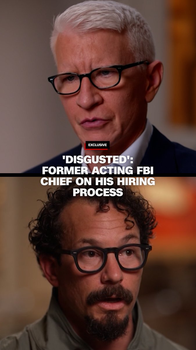 CNN's Anderson Cooper sits down with former Acting FBI Director Brian Driscoll, who says his vetting process was "shocking" and that during his interview he was asked who he voted for and if he supported Donald Trump. Full interview tonight on AC360° at 8P ET.