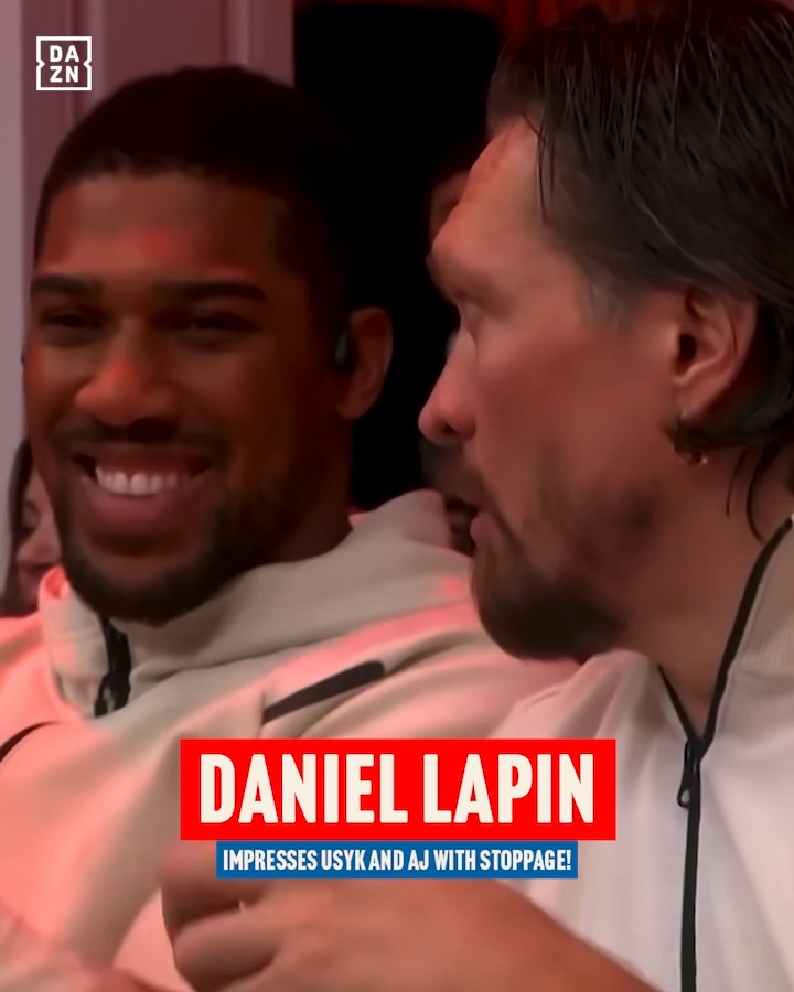 Oleksandr Usyk and Anthony Joshua watched on as Daniel Lapin scored a first-round stoppage last time out 👀 Lapin returns on Usyk's undercard at the Pyramids of Giza against Benjamin Mendes Tani 🔥 Glory in Giza | May 23rd | LIVE on DAZN 🥊