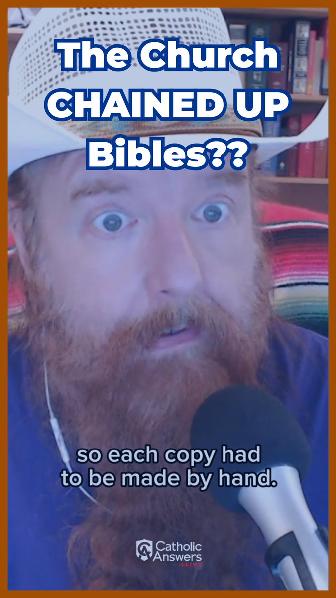 CLAIM: "The Catholic Church used to chain up Bibles because it didn't want people to read them." Jimmy Akin's answer: