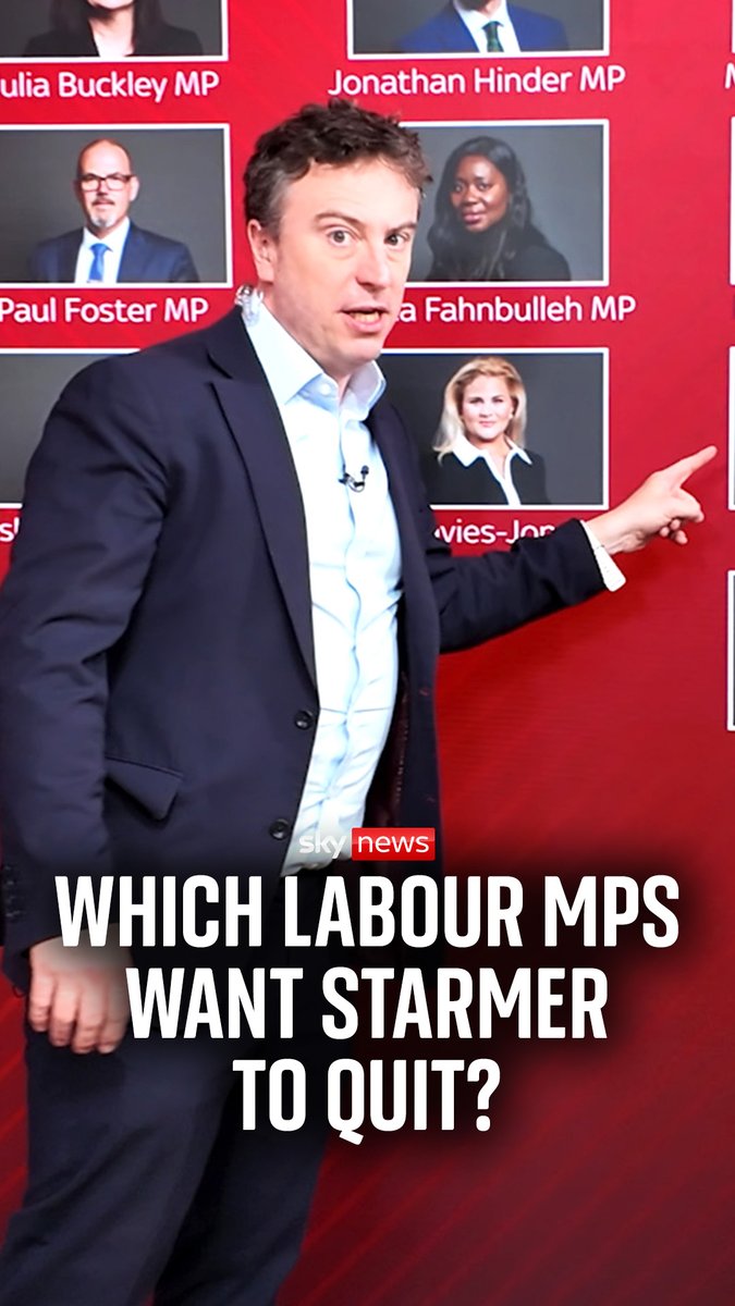 More than 80 MPs are calling on Sir Keir Starmer to quit as prime minister. Sky's Sam Coates Sky takes a look at who they are. #keirstarmer #labourleadership #primeminister