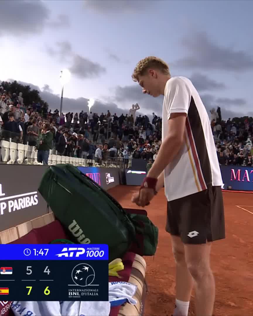 From lucky loser to quarter-finalist! World No.94 Martin Landaluce defeats Medjedovic 7-5 6-4 to reach the last eight! #IBI26