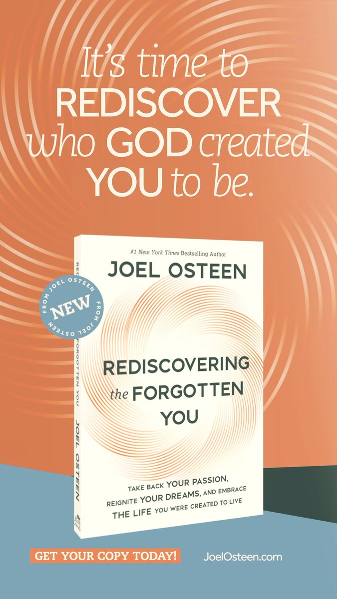 In my new book, “Rediscovering the Forgotten You,” you’ll be reminded that God didn’t create you to live overlooked, or held back by your past. You are destined to leave a mark and reflect His goodness everywhere you go. There’s purpose inside of you that the world needs. Grab your copy today and start becoming who God created you to be.