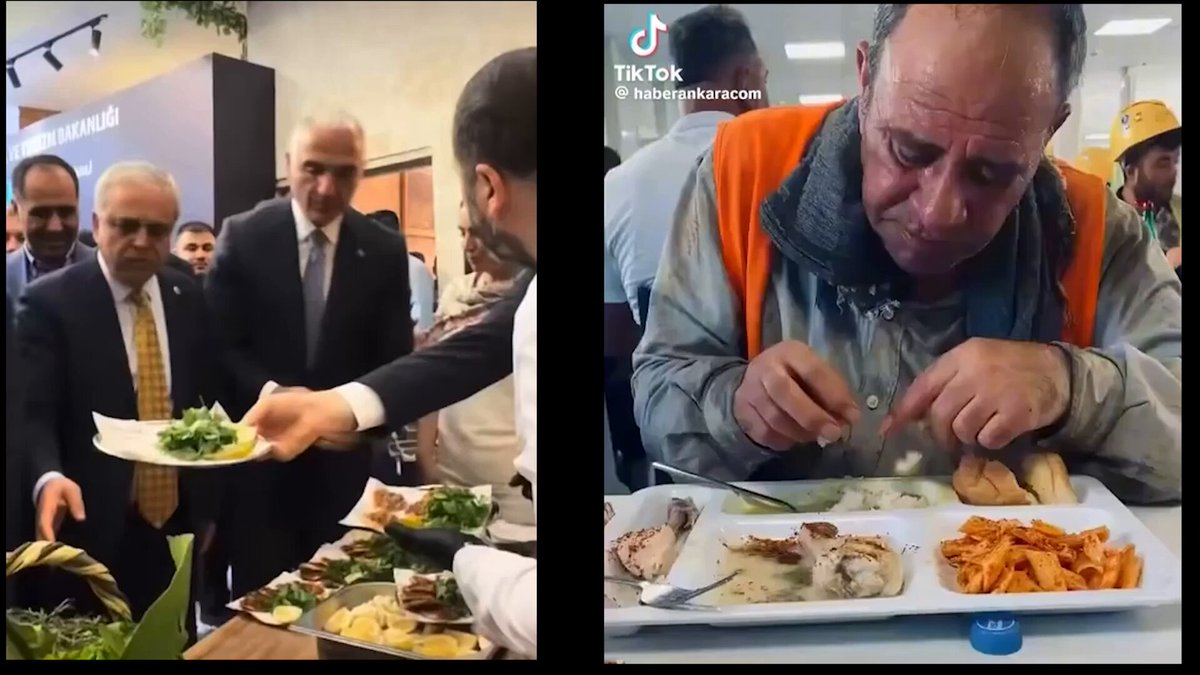 Bu ülkede menfaati için parti değiştirenlerle, eşşek gibi çalışıp lın teriyle aç insanlar sorunu var.