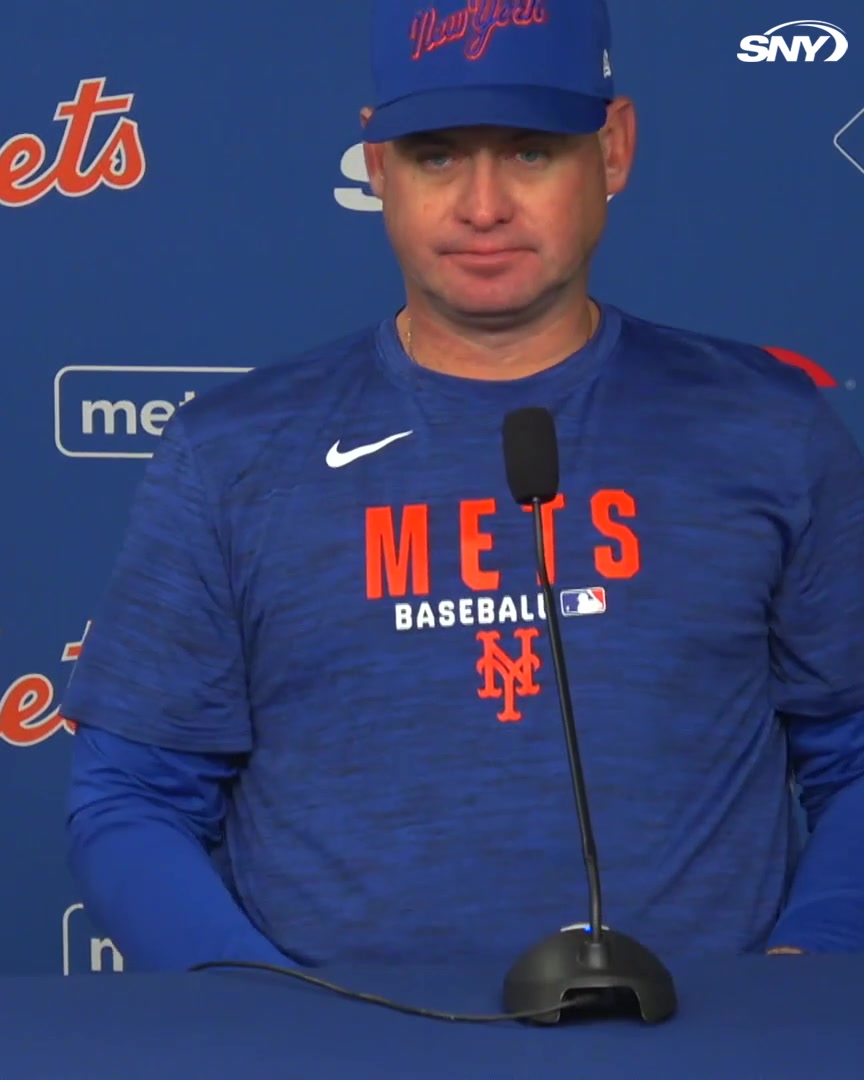 Carlos Mendoza was asked if A.J. Ewing will play every day or platoon with Tyrone Taylor depending on lefty/righty starting pitching matchups: "He's going to play. He's here to play."