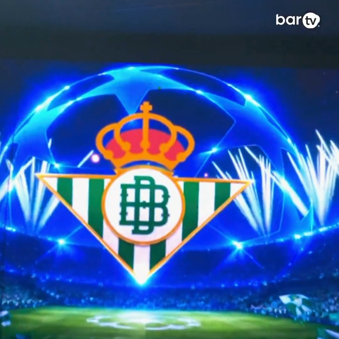 🇪🇺 El Real Betis Balompié 🌴💚 será equipo de #UCL 💚 Su himno recorre todos los rincones de La Cartuja #TodoPasaEnTuBar