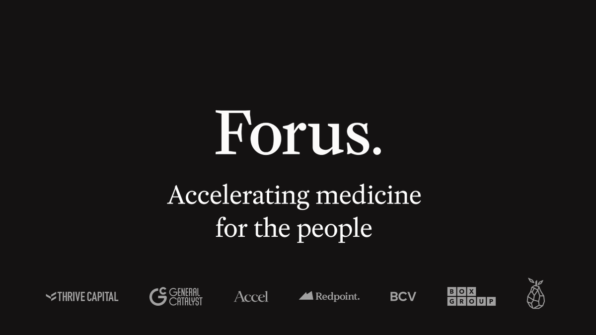 Medicine only works if it reaches people That's why we're building agents that navigate the intricacies of healthcare end to end, accelerating medicine for those who need it, prescribe it, and create it Proud to share Forus and $160M raised!