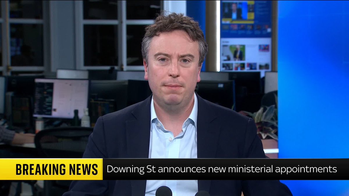 BREAKING: New ministers have been appointed following multiple resignations. Sam Coates Sky reports.