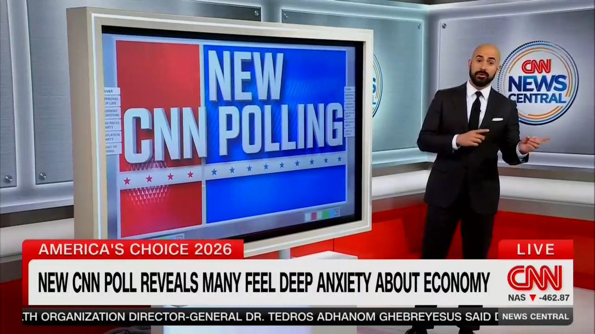 Reporter: 73% of Americans call current economic conditions poor. A staggering 77% say that Trump's policies have increased prices, while only 8% say that he has helped to decrease prices.
