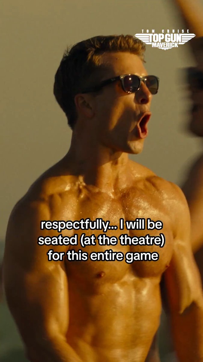 When I say I'm watching for the plot, this is what I mean. 😎 #TopGun