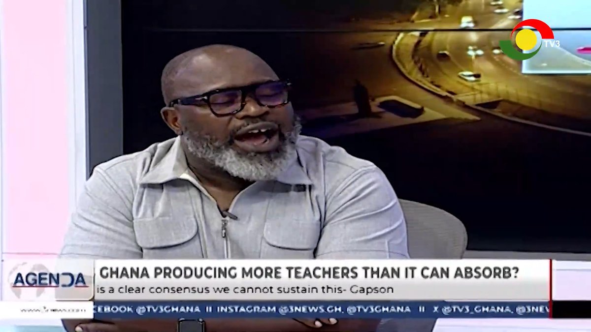If we cancel the allowance given to teachers, we can hire 400 new teachers per year. - Kofi Asare, African Education Watch #Agenda #TV3GH