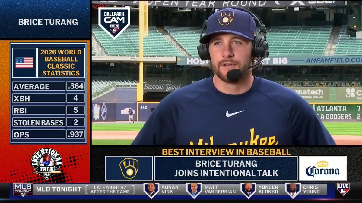 "It was fun... on Mother's Day, it was really cool." Brice Turang hit a walk-off HR for the Milwaukee Brewers on Sunday as they swept the Yankees for the first time since 1989! MLB Network + Corona USA