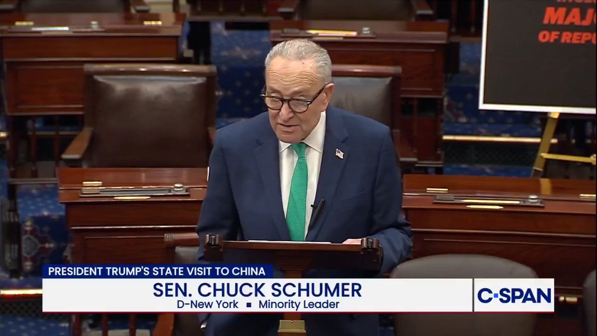 Chuck Schumer: "There's an old saying that only Nixon could go to China. But soon they'll be saying only Trump could sell out to China."