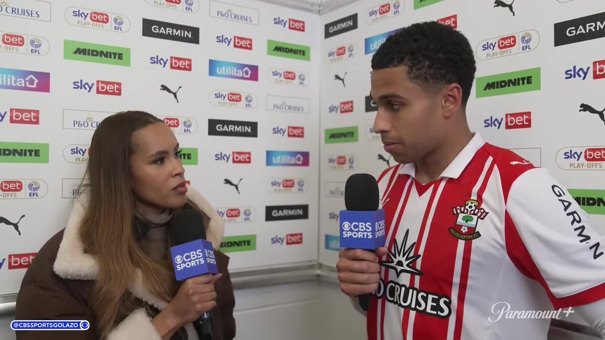 "I'll claim it as a shot." Southampton hero Shea Charles sets the record straight on whether his play-off semifinal winning goal was a cross or a shot ⚽️