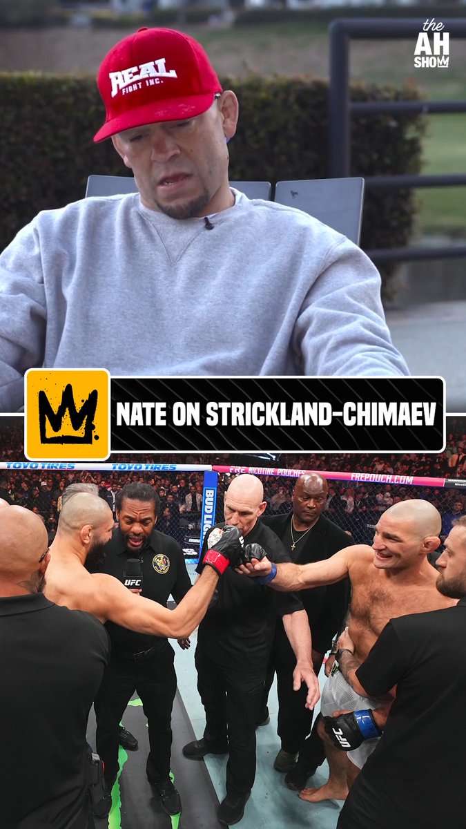 "It's soft." Nate Diaz was real about the Sean Strickland-Khamzat Chimaev trash talk. #HelwaniShow