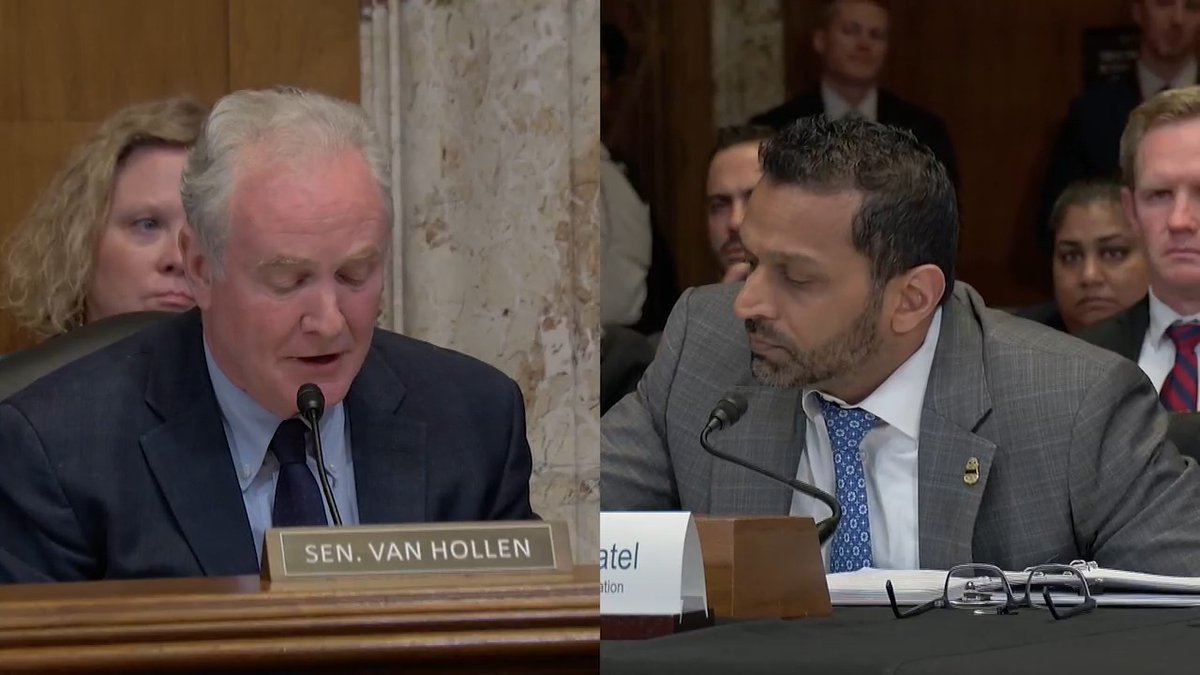 😳 FBI Director Kash Patel slams a Senator for bringing up reports of his drinking.