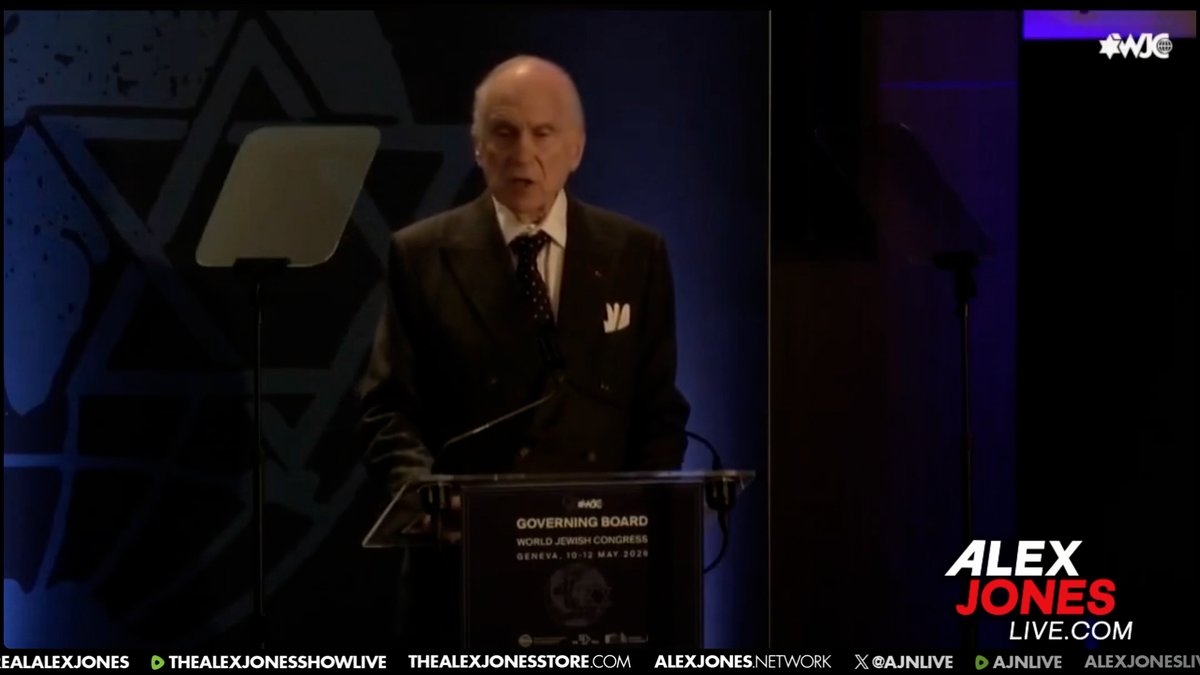 WATCH: Leaders Of The World Jewish Congress Pledge To Censor Entire Planet & Punish Anyone That Criticizes Israel! In This Report, You Will See The World's Top Jewish Leaders Admit That Their Propaganda Is Completely Backfiring, But Despite That Fact, They Pledge To Double Down In Their Attempts To Control The Minds Of The People Of Earth! It Has Been Said That "Whom The Gods Would Destroy, They First Make Mad!" Also In This Report, Alex Jones Issues An Emergency Message To The Leaders Of The Zionist Movement! 🔴WATCH/SHARE THE LIVE X STREAM NOW: