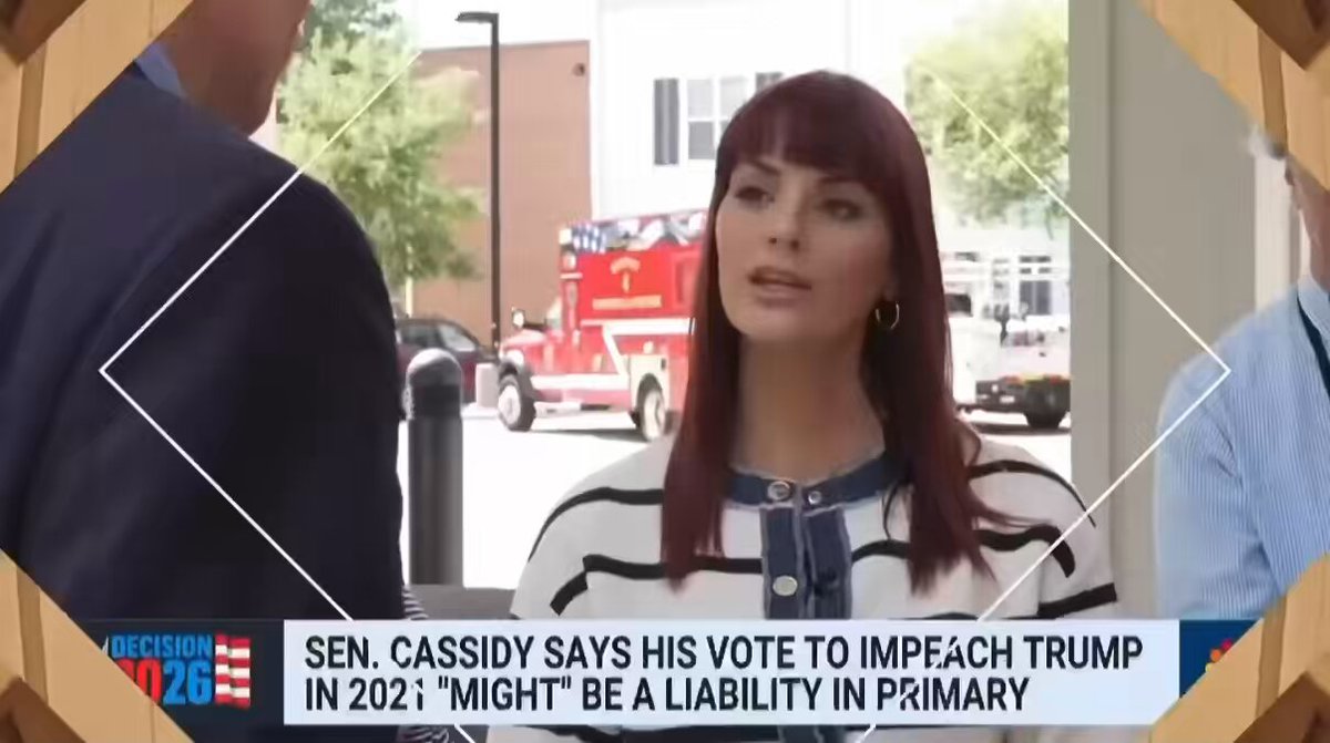 NEW VIDEO: Senator Bill Cassidy (R-LA) defended his vote to CONVICT President Trump for “incitement of insurrection” & compared it to nothing more than a spousal argument. (?) Cassidy said there is NO corruption in Louisiana elections. You can DEFEAT Cassidy this Saturday: 🗓️ May 16th, 2026