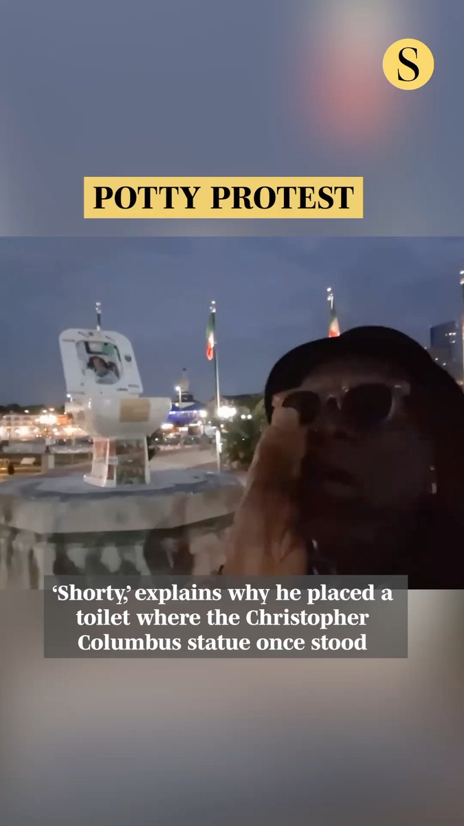 Residents of Little Italy woke up to a toilet on top of the pedestal where the Christopher Columbus statue once stood. Now, the protestor is speaking out. Duane Davis, or "Shorty," says that the toilet in Little Italy won't be his last, calling out Maryland politicians for perceived discrimination and denial of his public accommodations. 🎥: Duane Davis